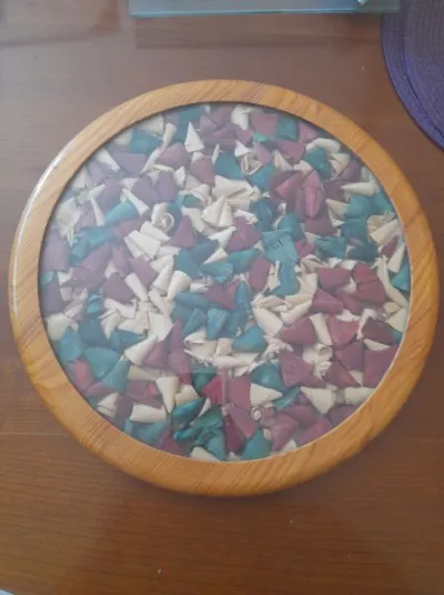 Plateau à fromage en bois et verre - Collection - Saint-Satur (18300)