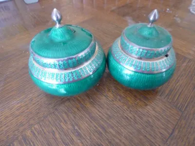2 petites boites de décoration en métal - Collection - Saint-Satur (18300)