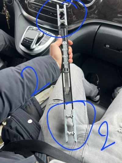 attache fixaxtions sieges sur rails mercedes vito - photo 3