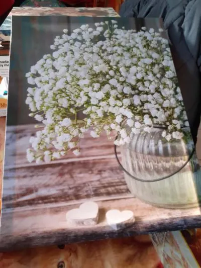 Tableau sur toile fleurs - Décoration - Saint-Satur (18300)