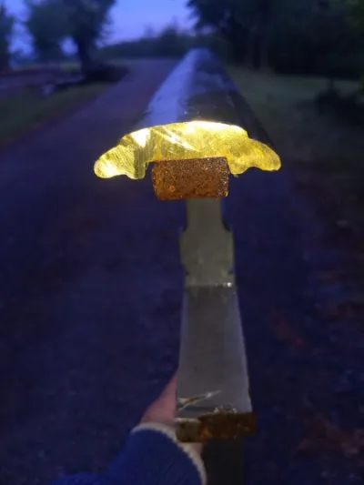 Escalier quart tournant + garde corps acier laiton - BTP & Chantier - Montmaur (11320)