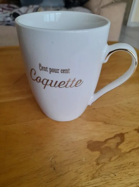 1 mug " cent pour cent coquette " - Collection - Saint-Satur (18300)