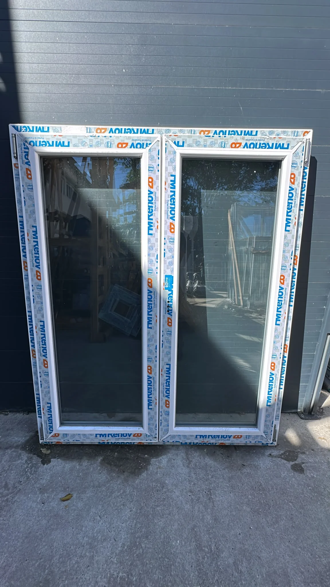 Fenêtre pvc blanc deux vantaux Haut 1450/ Larg 120 - Bricolage - Sérézin-du-Rhône (69360)
