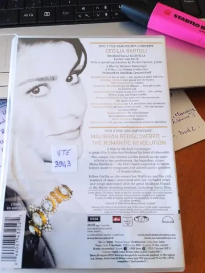 Dvd " maria cecilia bartoli " - CD, DVD & Vinyles - Saint-Satur (18300)