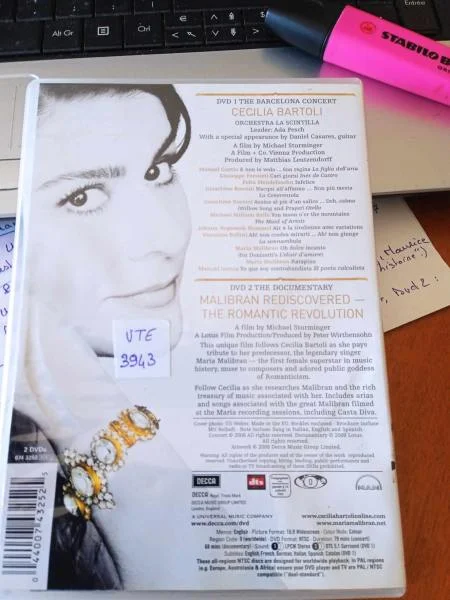 Dvd " maria cecilia bartoli " - CD, DVD & Vinyles - Saint-Satur (18300)
