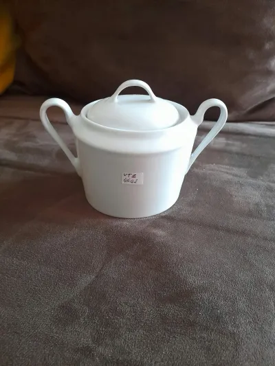 Porcelaine de Limoges - Sucrier Ovale Blanc - Arts de la Table