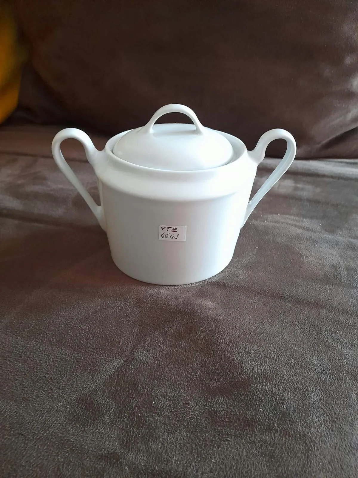 Porcelaine de Limoges - Sucrier Ovale Blanc - Arts de la Table - Saint-Satur (18300)