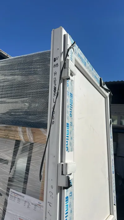 Porte d’entrée pvc blanc avec gâche électrique - photo 2