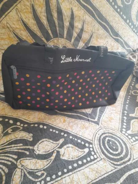 Sac de plage , sac cabas little marcel noir à pois - Sacs & Maroquinerie - Saint-Satur (18300)