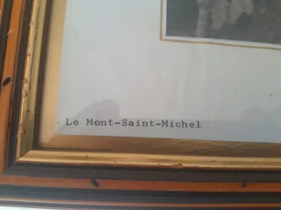 Cadre sous verre " Le Mont-Saint-Michel " - photo 2