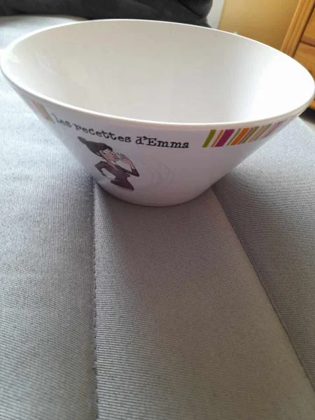 Saladier rond en céramique - les recettes d ' emma - Collection - Saint-Satur (18300)