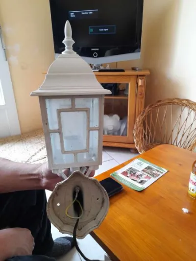 Applique murale exterieur blanc - lampe extérieur - photo 3