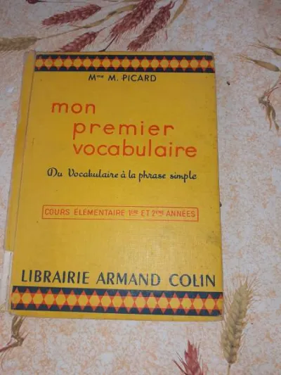 Livre de cours " mon premier vocabulaire" - Livres - Saint-Satur (18300)