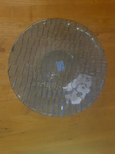 Petit saladier en verre bleu - photo 2