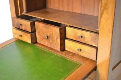 Secrétaire style louis philippe en noyer - 19ème - photo 3