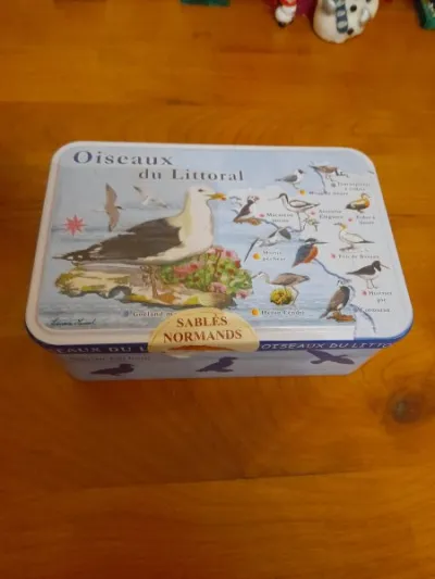Boite métal publicitaire vide sablés normand - Collection - Saint-Satur (18300)
