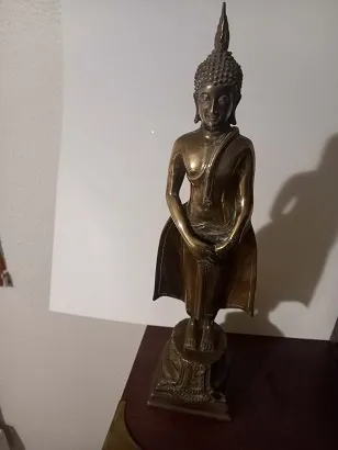 STATUETTE BRONZE LAITON THAILANDE - Décoration - Nant (12230)