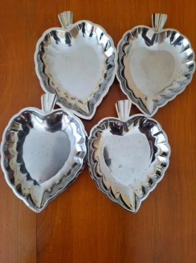 Lot 4 coupelles métal chromé - Collection - Saint-Satur (18300)