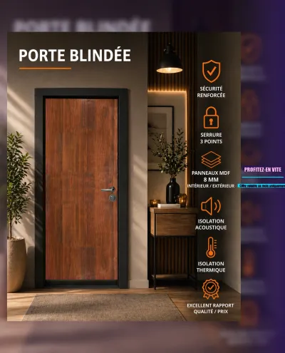 Porte blindée pour préparer votre chantier - photo 2