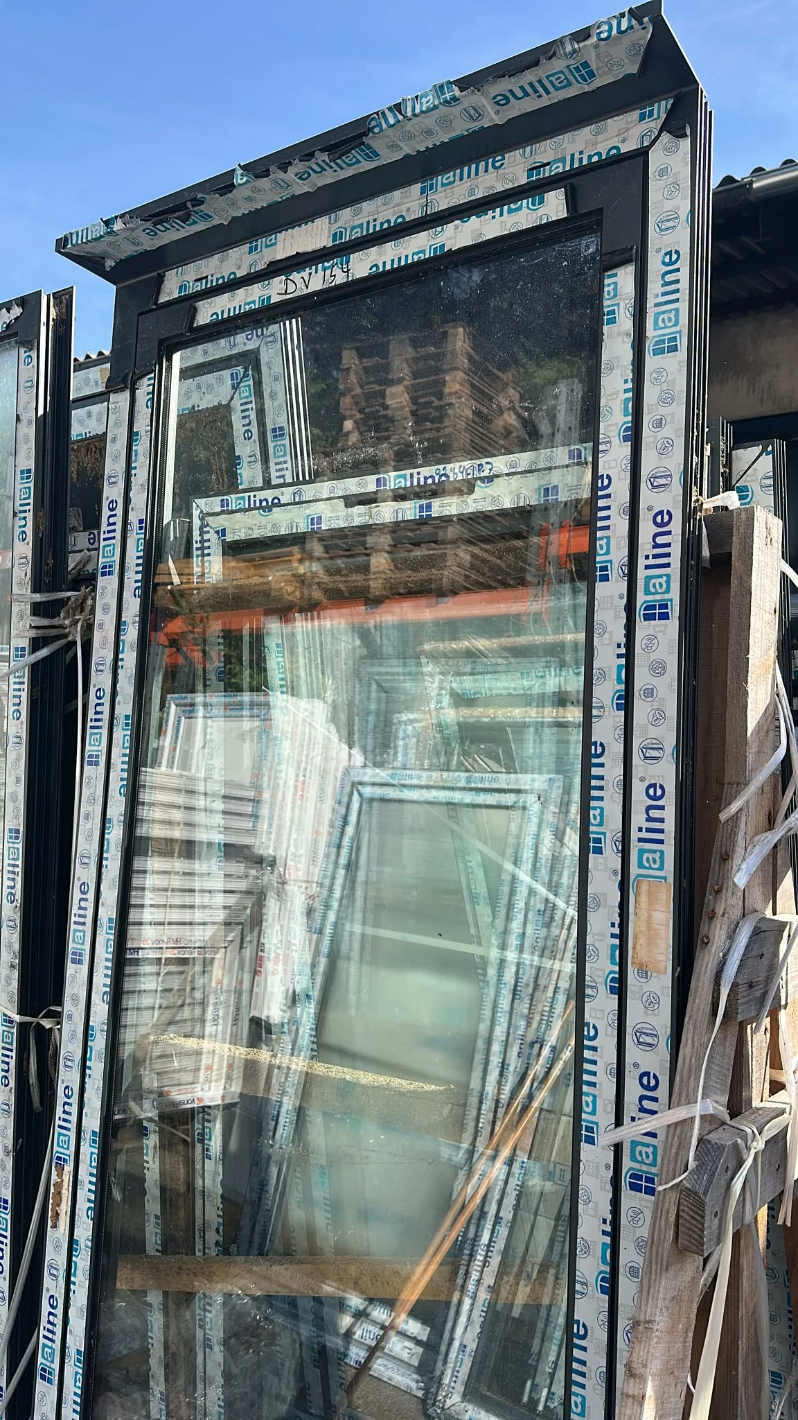 Fenêtre un vantail en alu 7016 Haut 2150//Larg 990 - Bricolage - Rillieux-la-Pape (69140)