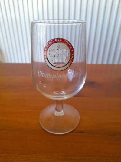 Verre à bière publicitaire champignelles - Collection - Saint-Satur (18300)