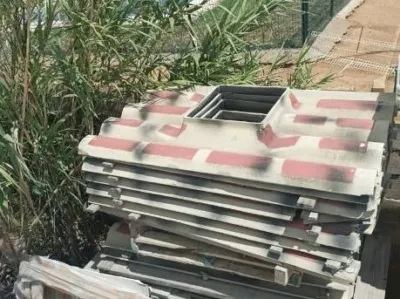 Plaque châssis soutuile 230 natura flammee 1m65 - Bricolage