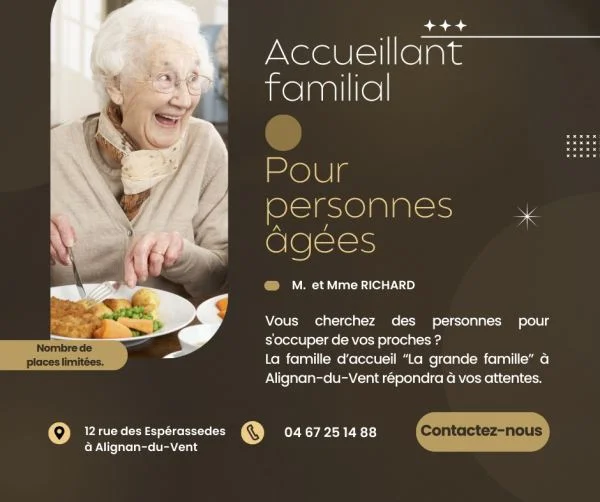Famille d accueil personnes agees - Autres Loisirs - Alignan-du-Vent (34290)