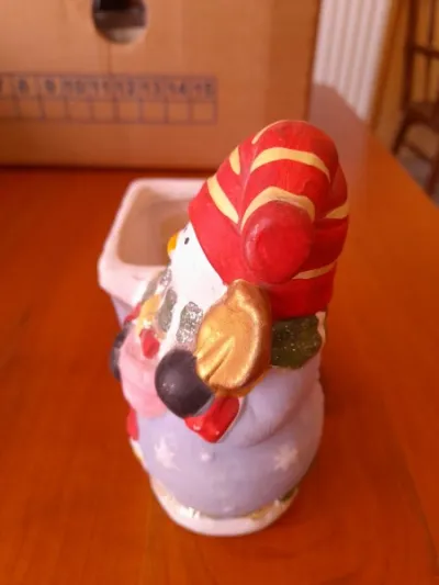 Pot à plante en céramique -bonhomme de neige- - photo 2