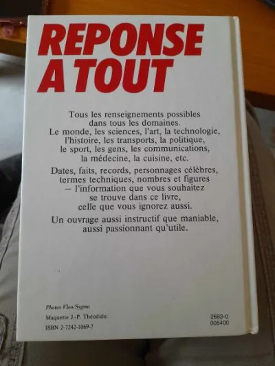 Réponse à tout edition : france loisirs - photo 2