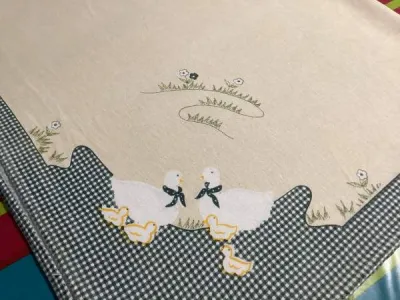 Nappe motifs canards 1.30mx2.20m - photo 2