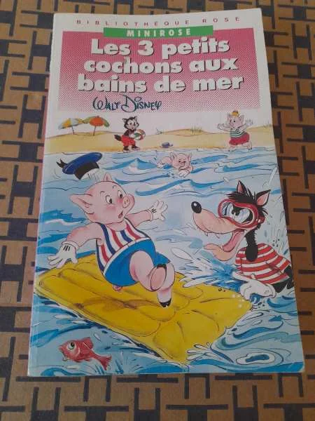 Les 3 petits cochons aux bains de mer - walt disne - Livres - Saint-Satur (18300)