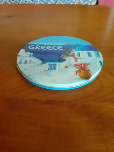 Boite métal publicitaire vide voyage to grèce - Décoration - Saint-Satur (18300)