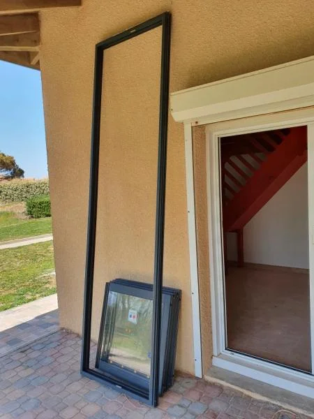 Châssis 4 vantaux coulissant alu rupture thermique - BTP & Chantier - Montpellier (34000)