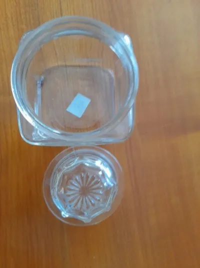 Pot de rangement en verre sucre , sel .. - photo 3