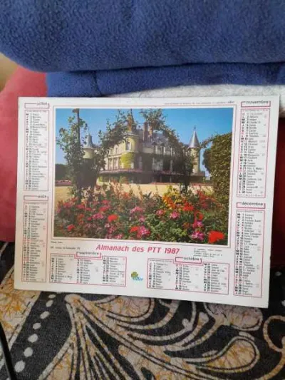 Almanach du facteur 1987 - la poste - photo 4