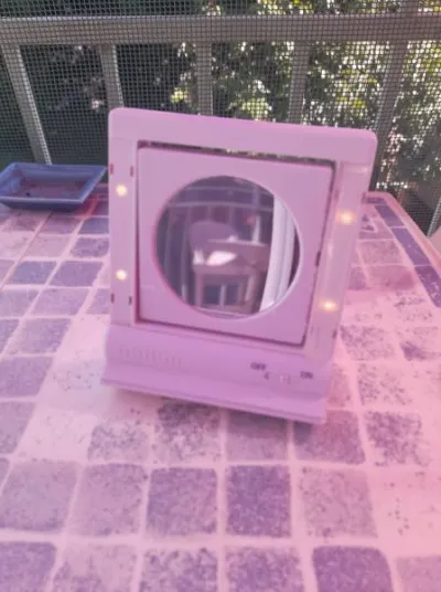 Petit miroir lumineux inclinable sur pied - photo 2