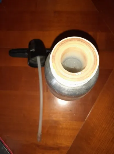 Ancien syphon en inox - photo 2