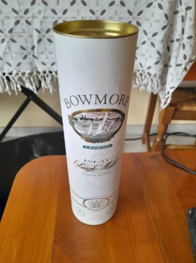 Boite carton et métal vide whisky bowmore legend - photo 3