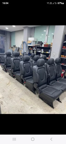 Sieges 2+1 cuir noir arriere mercedes class v 250 - Voitures - Molenbeek-Saint-Jean (1080)