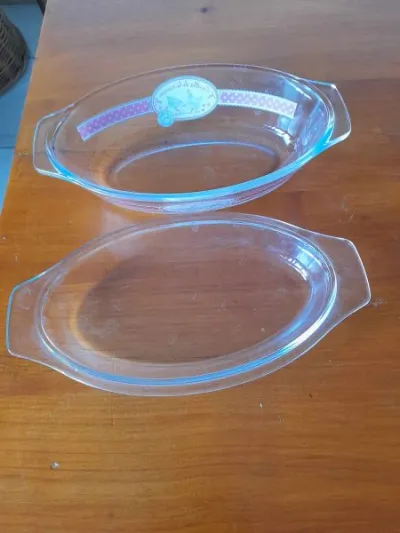 Plat a four individuel en verre avec bouchon - photo 4