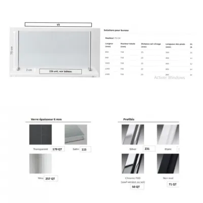 Écrans vitrés de protection pare-postillon - Bricolage