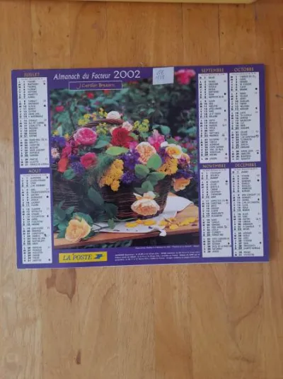 Almanach du facteur 2002 - Collection - Saint-Satur (18300)