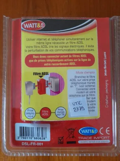 Filtre adsl rouge - photo 3