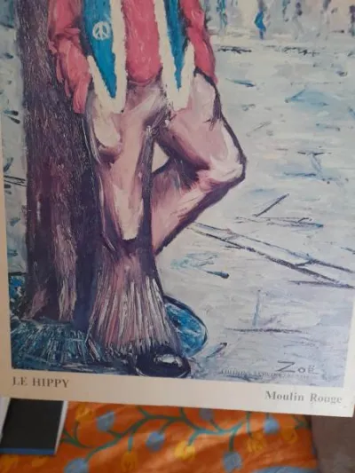 Affiche tableau enfant poulbot le hippy - moulin r - photo 3