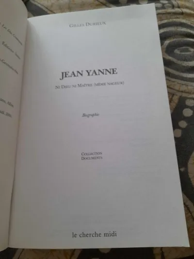 Jean yanne , ni dieu ni maitre ( même nageur ) - Livres - Saint-Satur (18300)