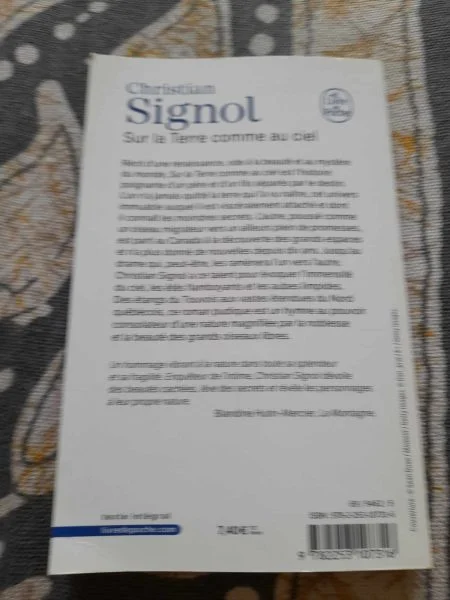Sur la terre comme au ciel - christian signol - Livres - Saint-Satur (18300)
