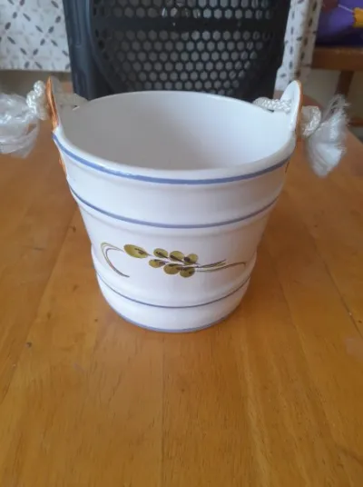 Cache pot forme seau a suspension - photo 2