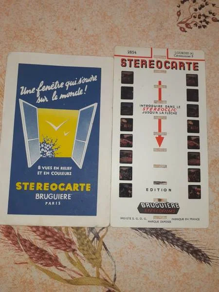 Stéréocarte 2853 lourdes (4) - cérémonies b - Collection - Saint-Satur (18300)