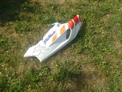 Cache latéral droit blanc tigre honda 900 cbr 1993 - photo 3