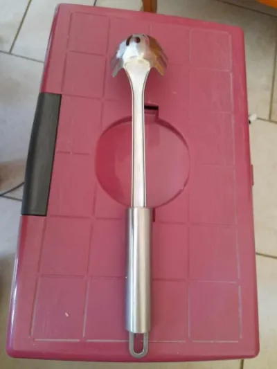 Cuillère de service pour les pates - stainless - photo 2